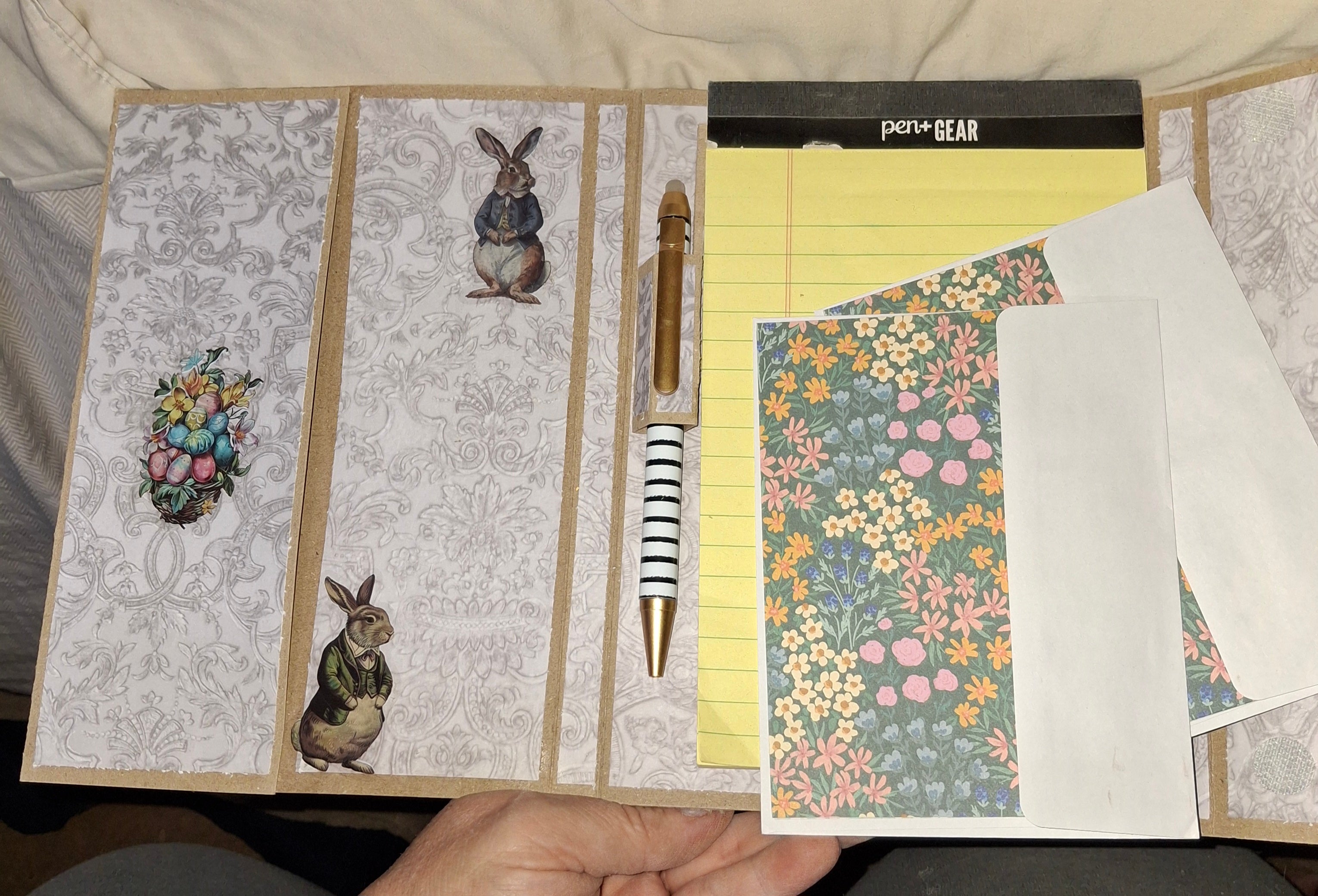 Mr. Rabbit Handmade Folio | Refillable Notepad Organizer