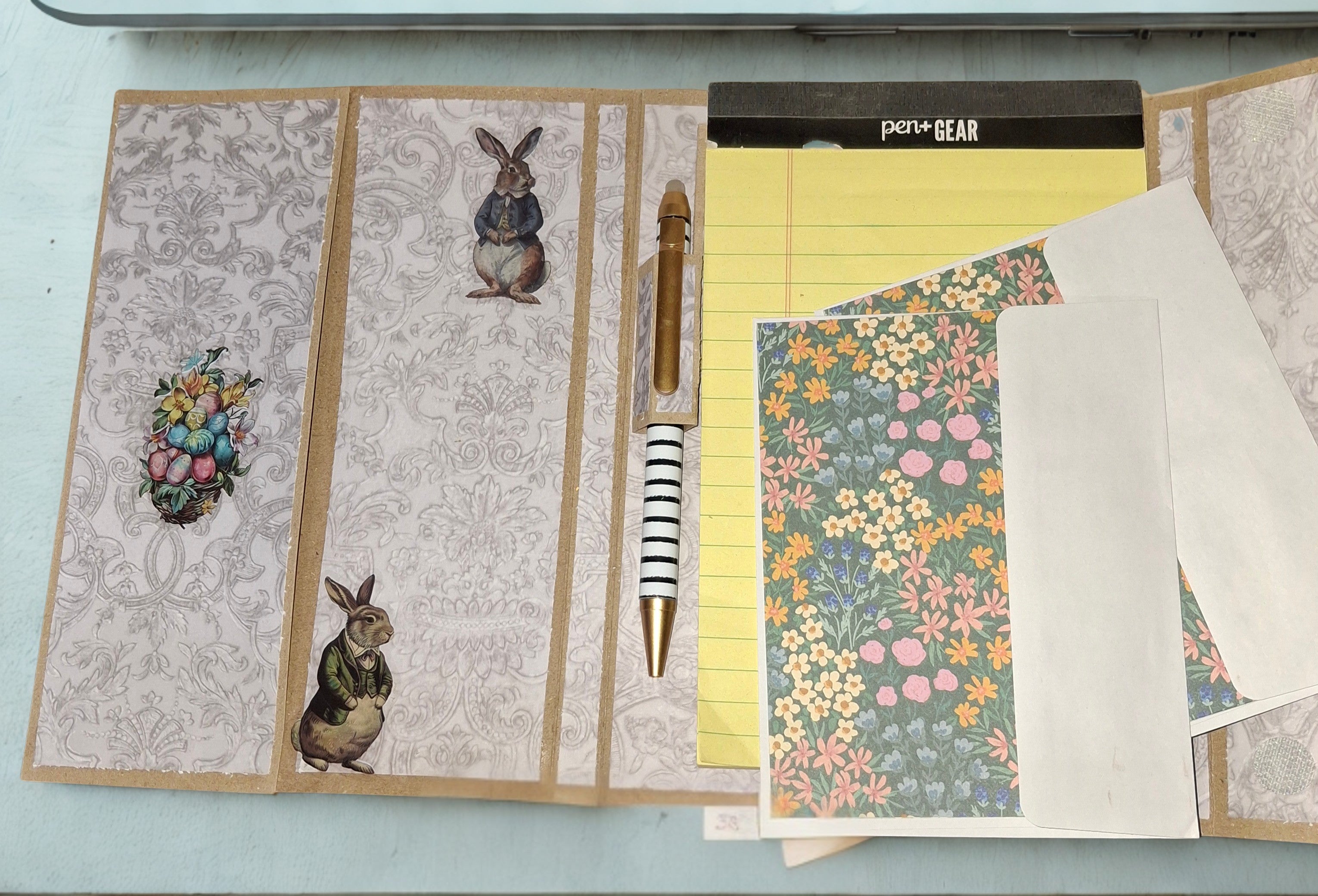 Mr. Rabbit Handmade Folio | Refillable Notepad Organizer